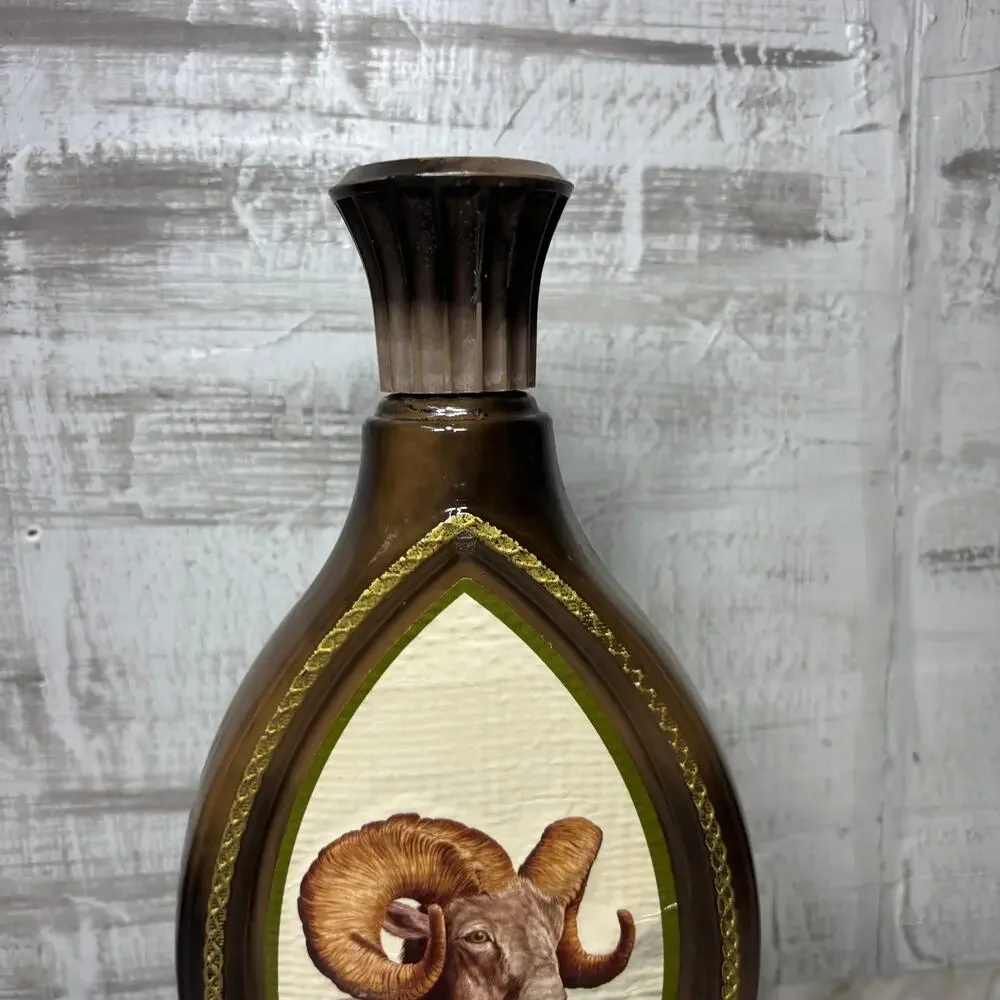 Vintage Beam's Choice Bighorn Sheep Bourbon Decanter with Box